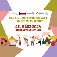 Hand in Hand für Demokratie und Menschenrechte