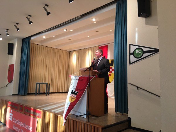 Bürgermeister Frank Hasenberg hielt die Laudatio Bürgermeister Frank Hasenberg hielt die Laudatio